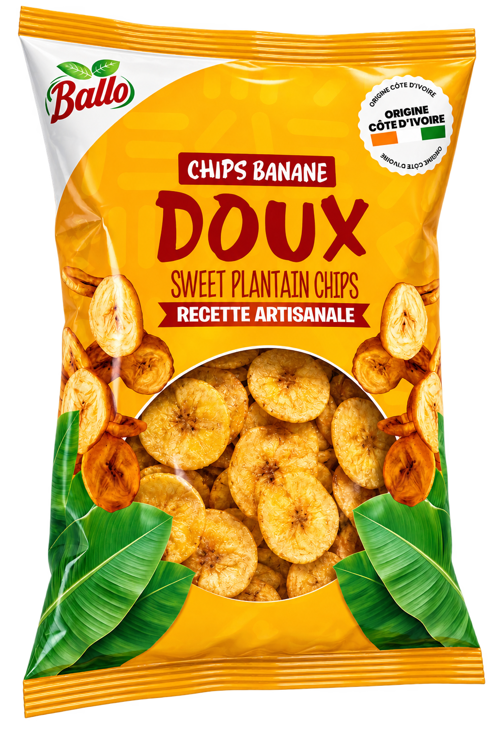 Chips banane plantain doux